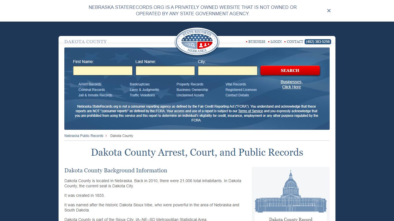Dakota County Arrest, Court, and Public Records